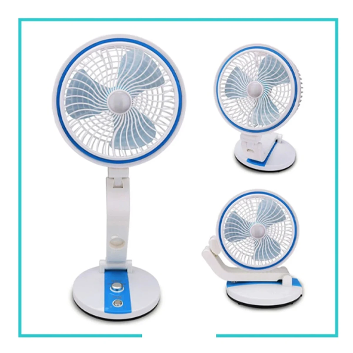 Rechargeable Folding Fan With Led Light - Image 4