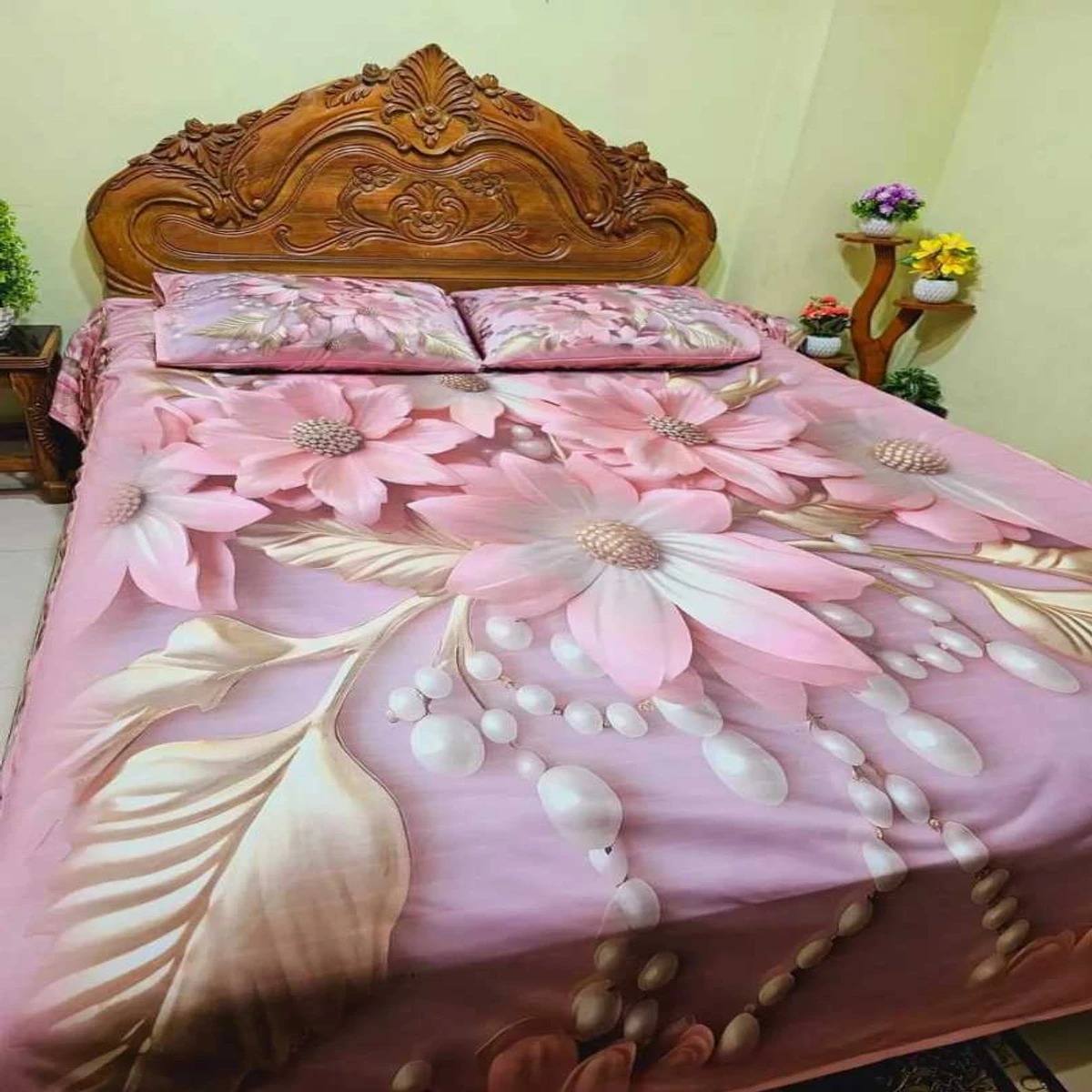 Premium 3D Design Bed Sheet