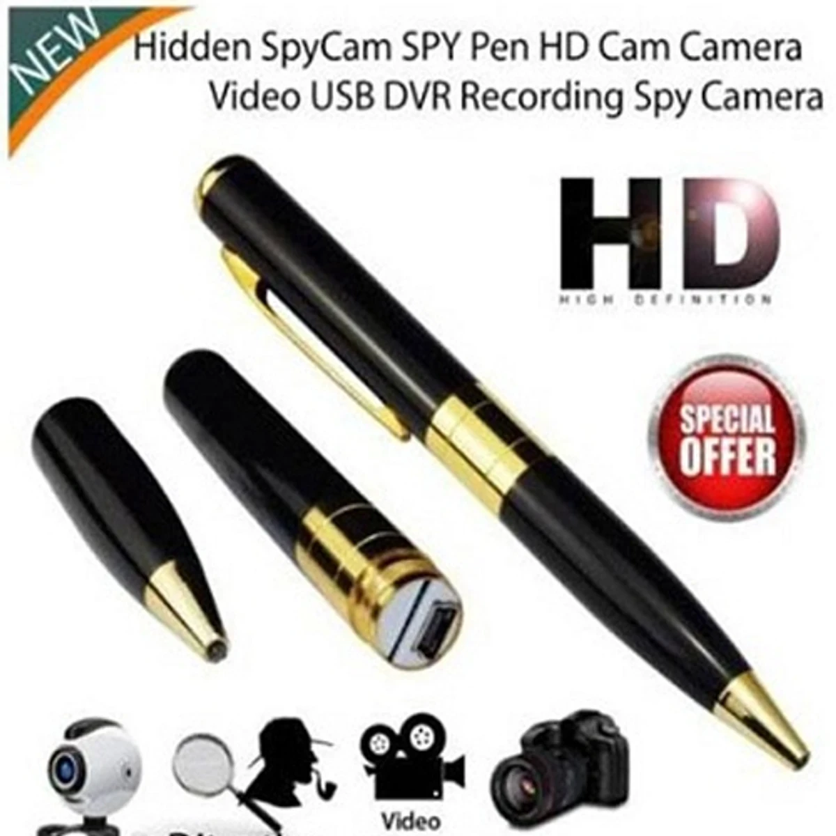 Digital Video Camera with pen 32GB Memory Supported - Image 3