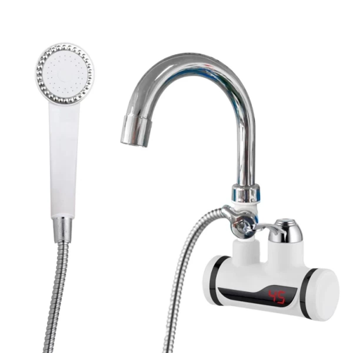 Hot Water Tap Digital Wall With Shower