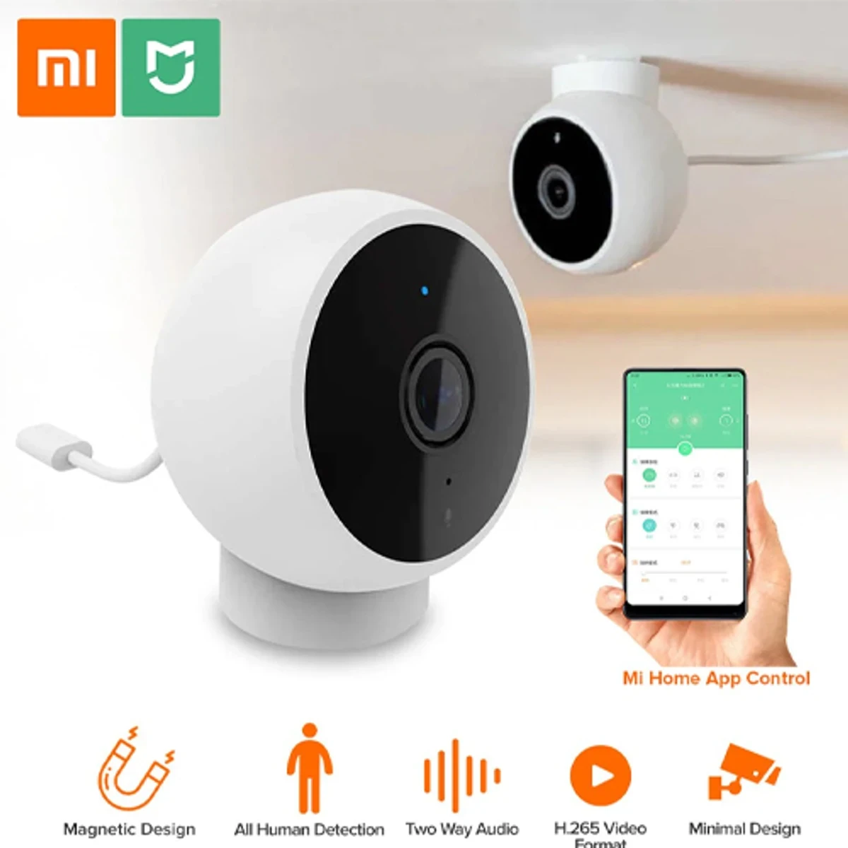 Xiaomi Mi Home Security Camera 2K Magnetic Mount (MJSXJ03HL)