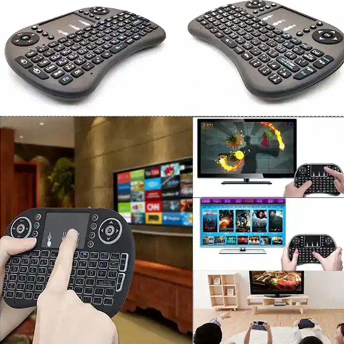 Wireless Mini Keyboard Remote Control Touchpad Mouse Combo Controller - Image 5