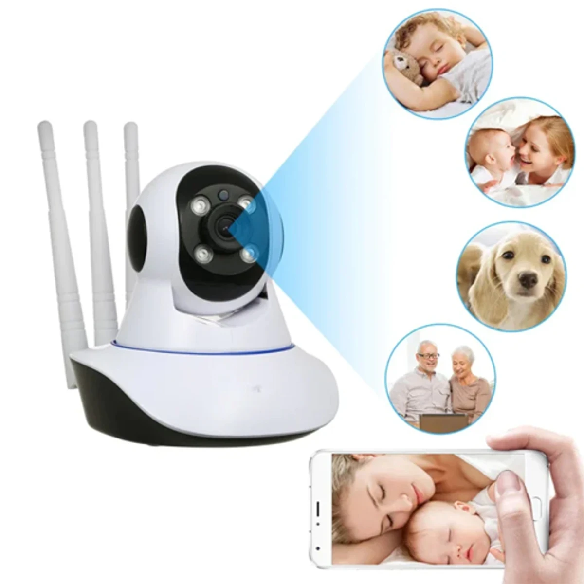 Wifi Smart Net IP Camera (IPC-V380-Q5Y-1)