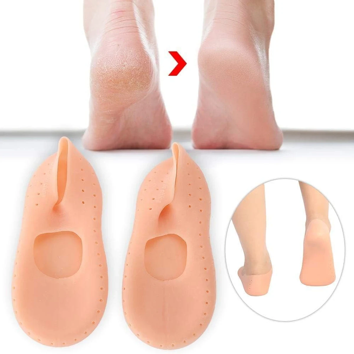 Full Length Silicone Gel Hidratante Sock Foot Care Treatment