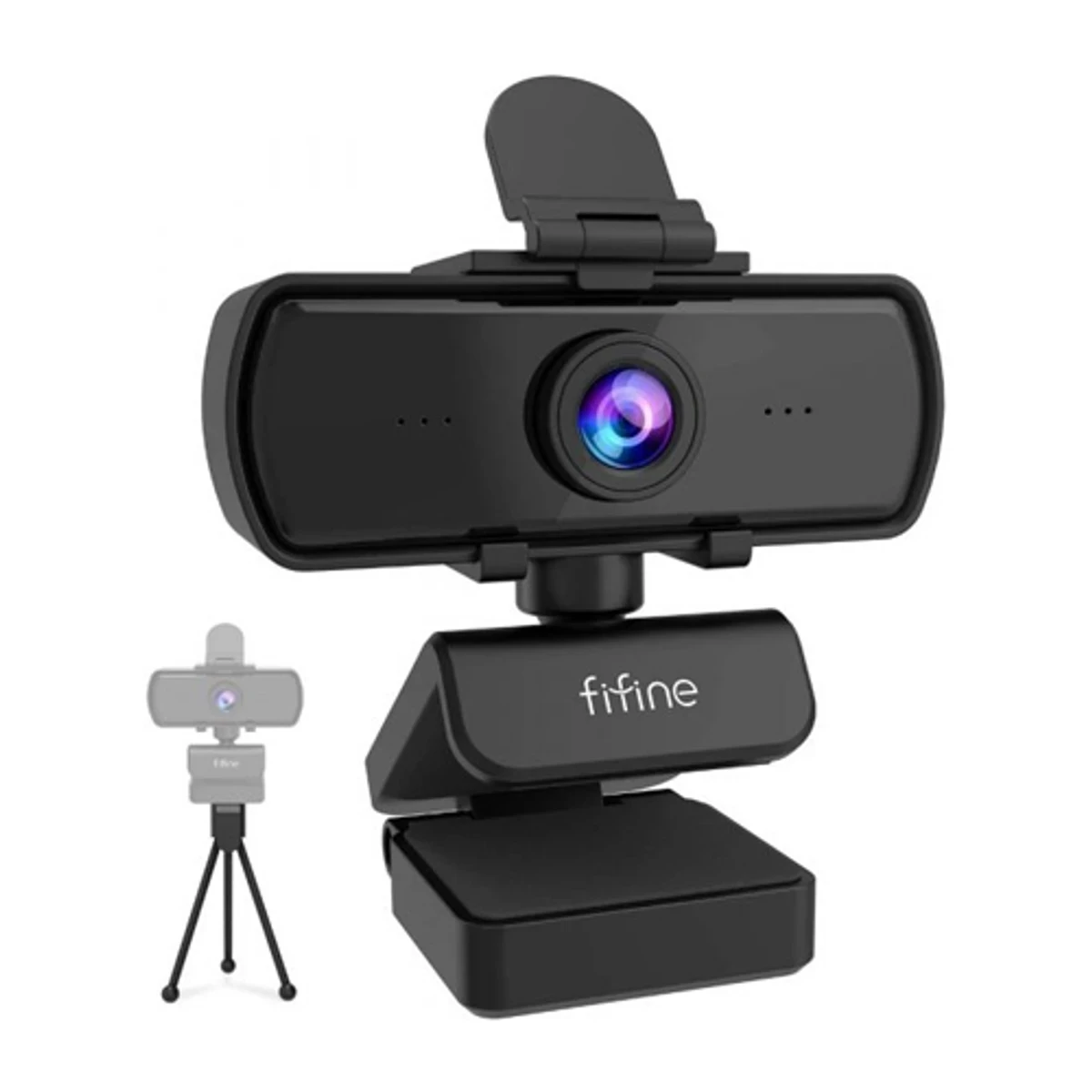 Fifine K420 Webcam 1440P, 2K Web Camera With Privacy Cover & Tripod