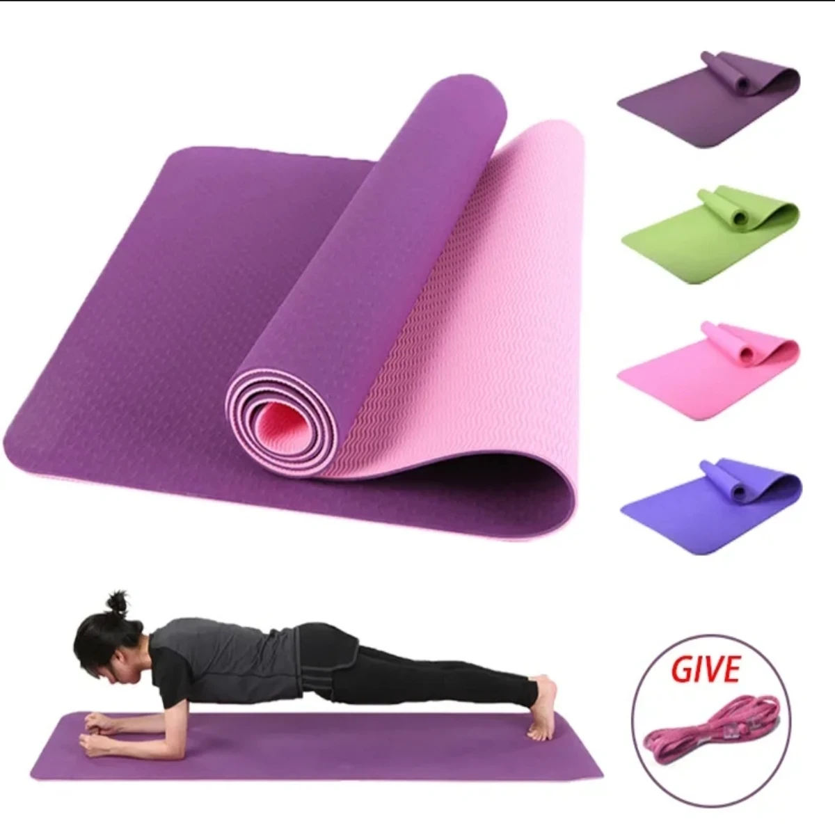 Yoga Plain mat - 2 feet x 6 feet