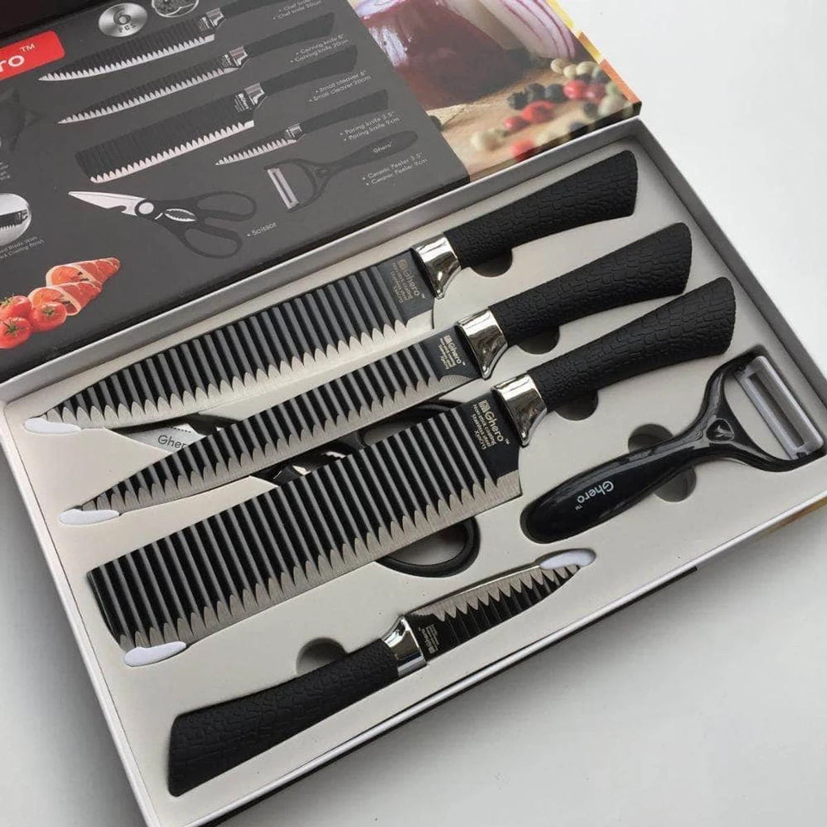 High Quality Kitchen Knife Set 6 in 1