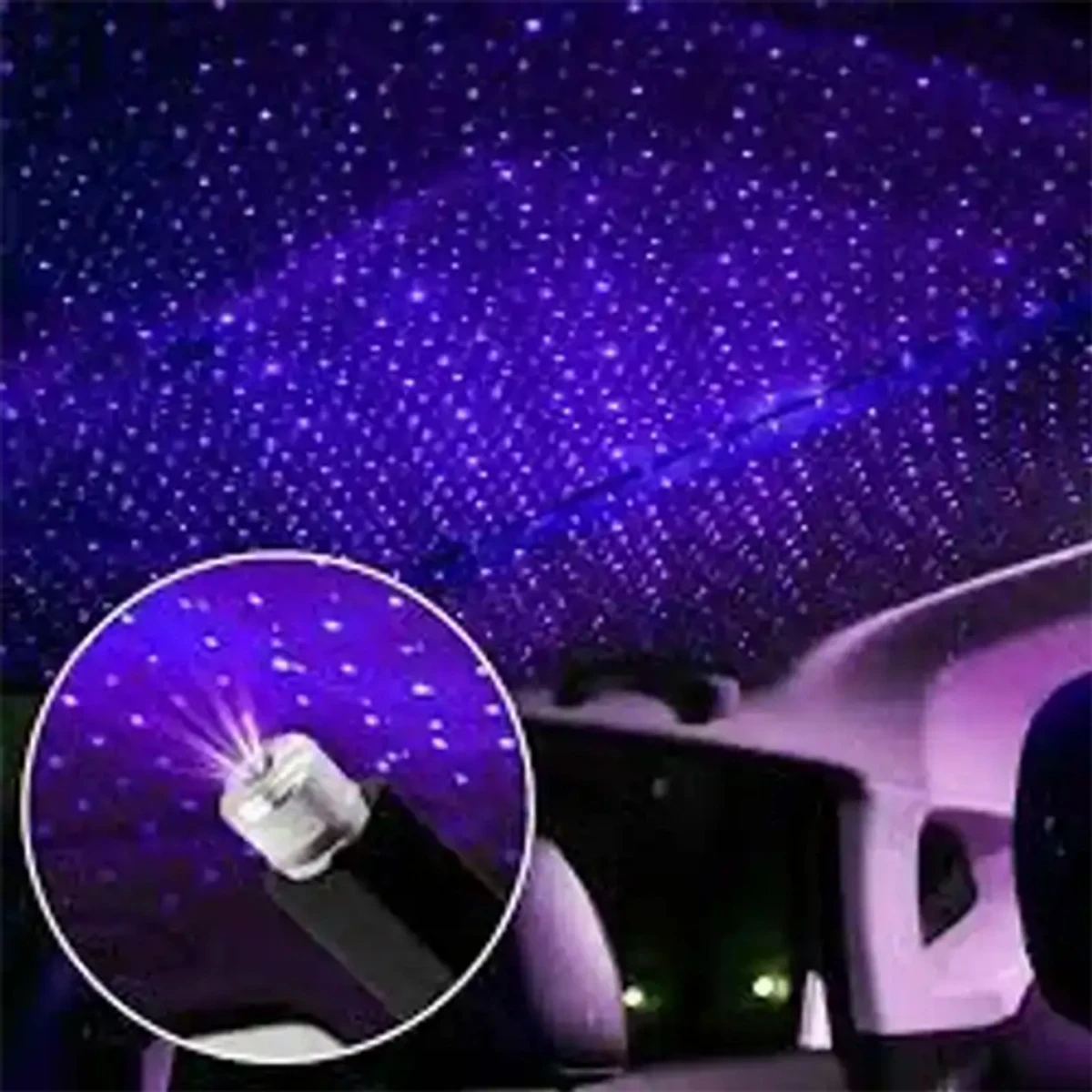 Mini Led Projection Lamp Star Night, Mini Projection Lamp Star Night USB Plug for Car (Blue + Red) - Image 5