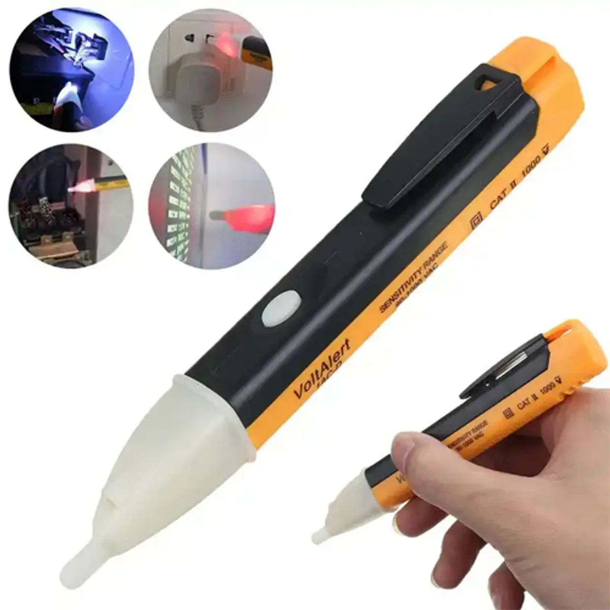 AC]]DC]]Voltage Tester Pen [90/1000V with LED Flashlight and sensor]]]]RRI