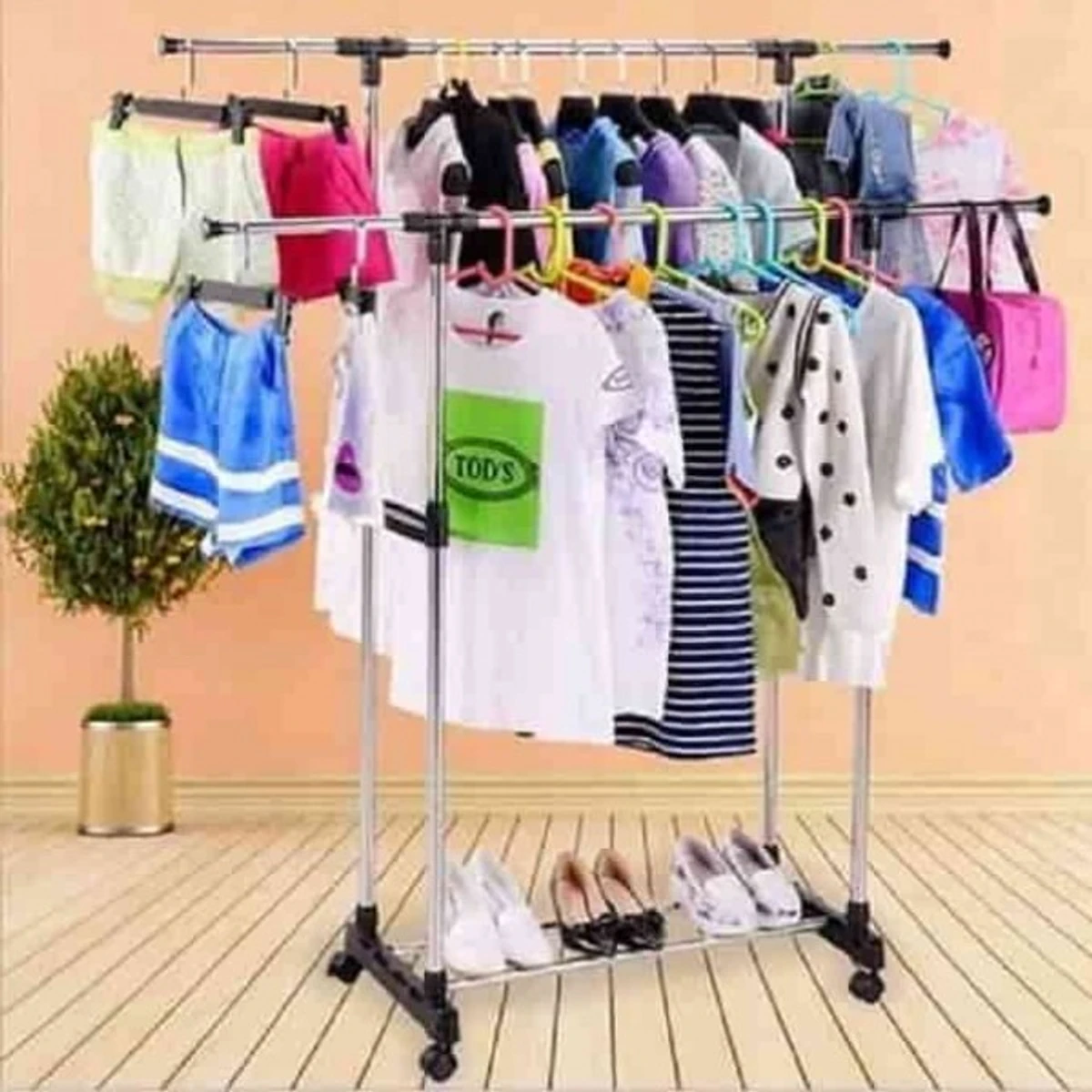 2 Layer Clothing Rack