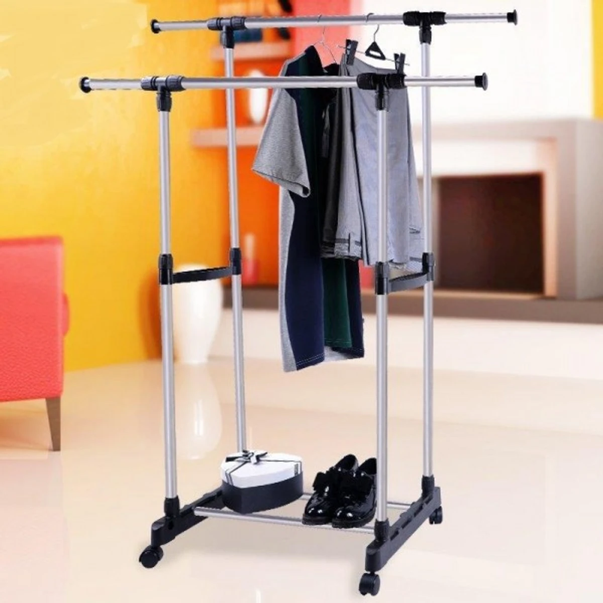 2 Layer Clothing Rack