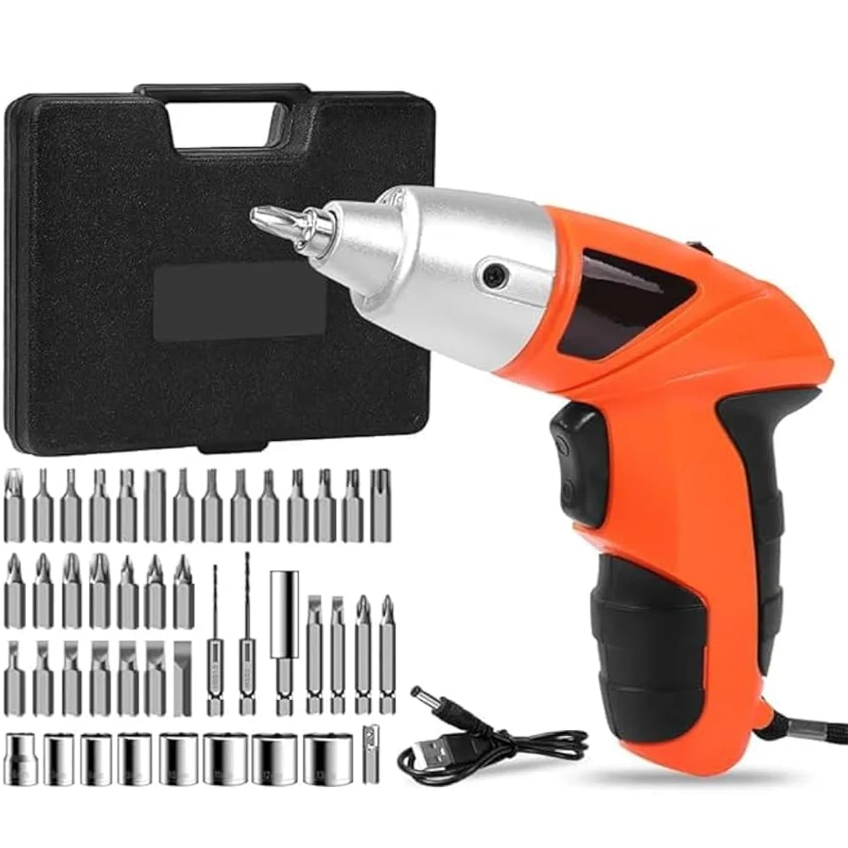 45 Pcs Tools Set Rechargeable Cordless Screwdriver