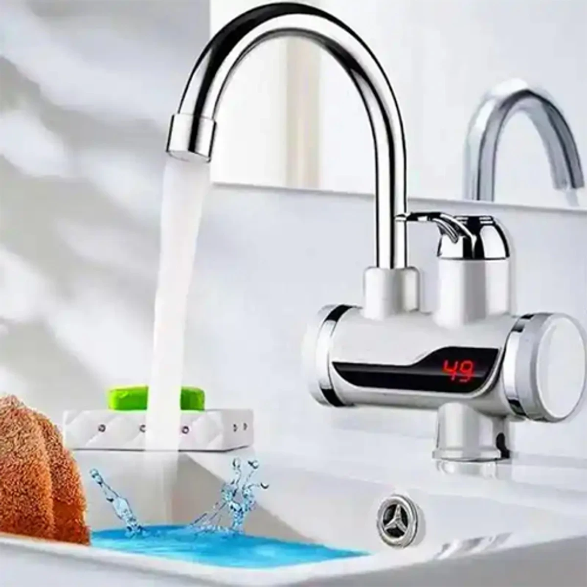 Electric Water Heater Tap with LED Digital Display