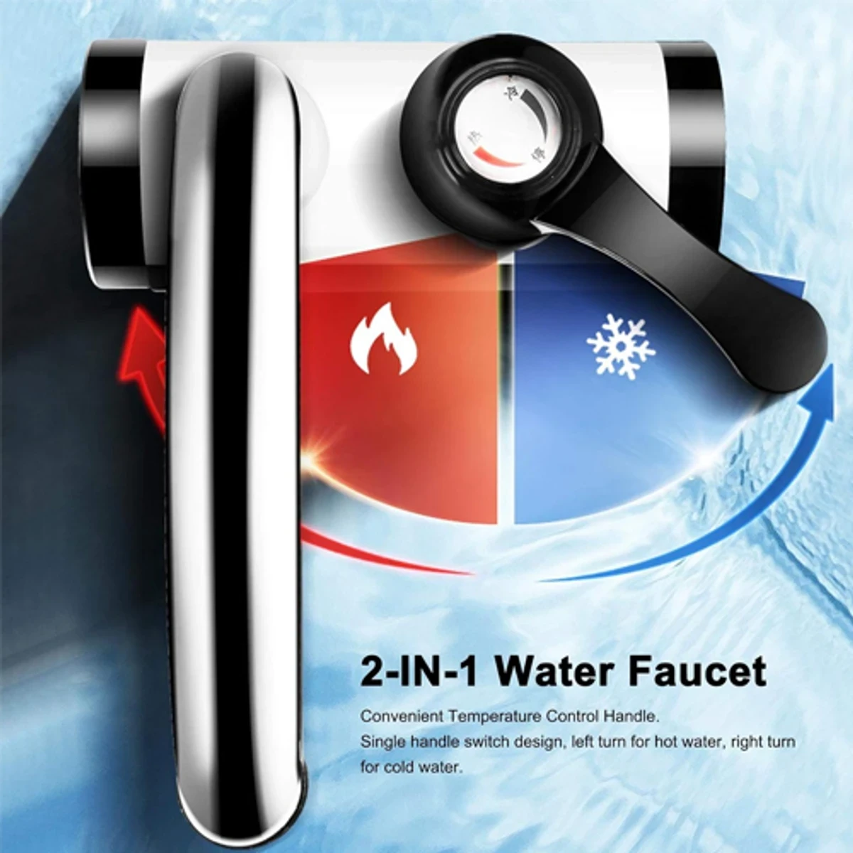 Electric Water Heater Tap with LED Digital Display