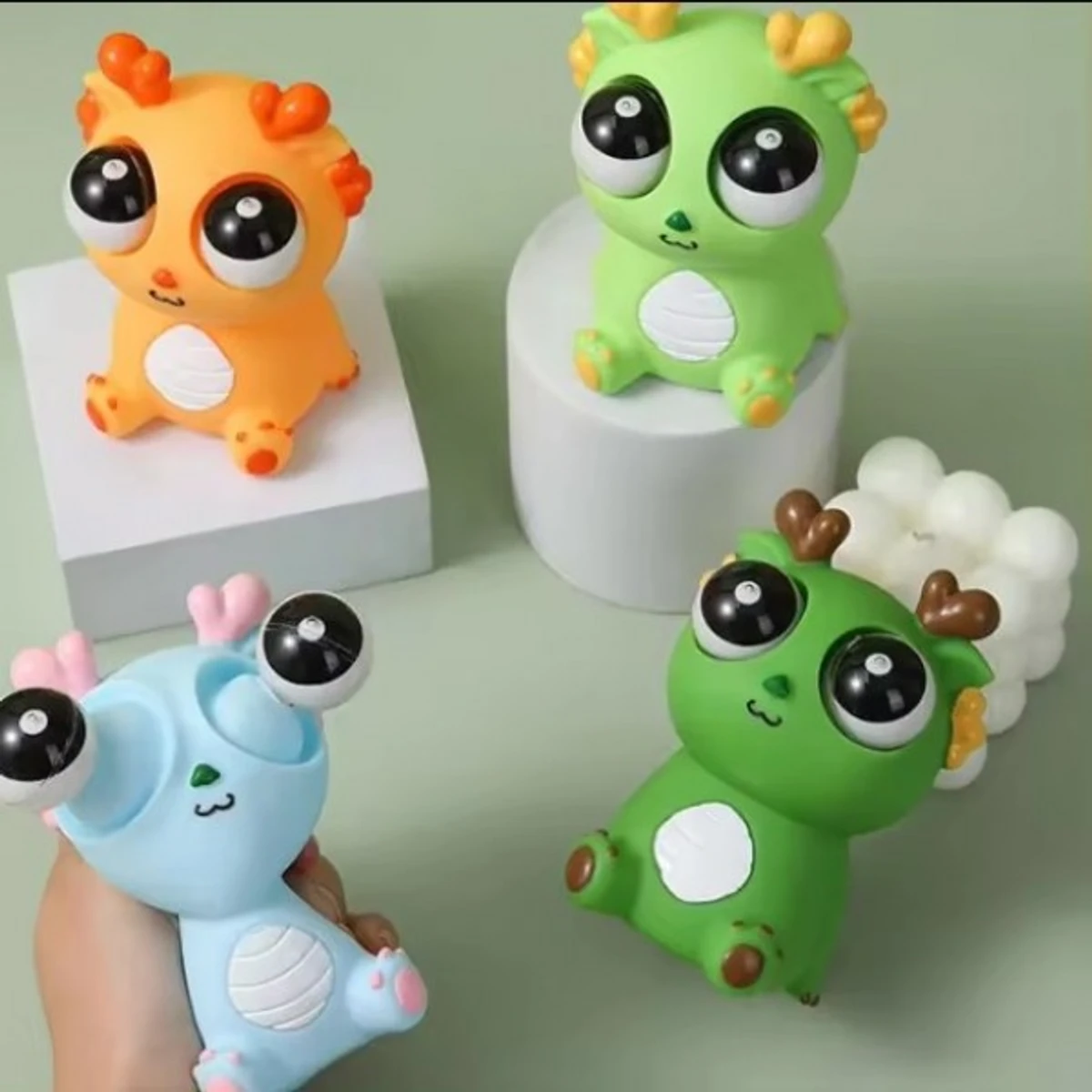 Squeeze Googly Eye dragon doll vent toy