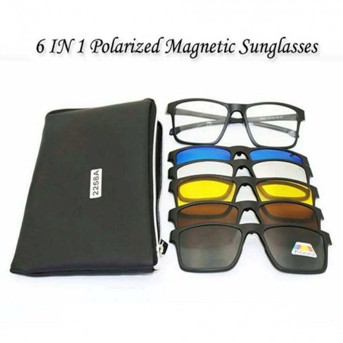 6 in 1 Magnetic Sunglasses