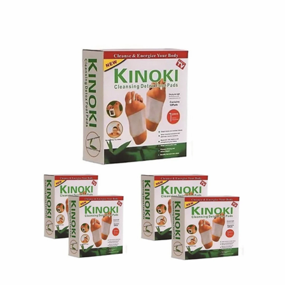 Full Course 5 Pack Kinoki Detox Foot Pads( Free Delivery Charge )