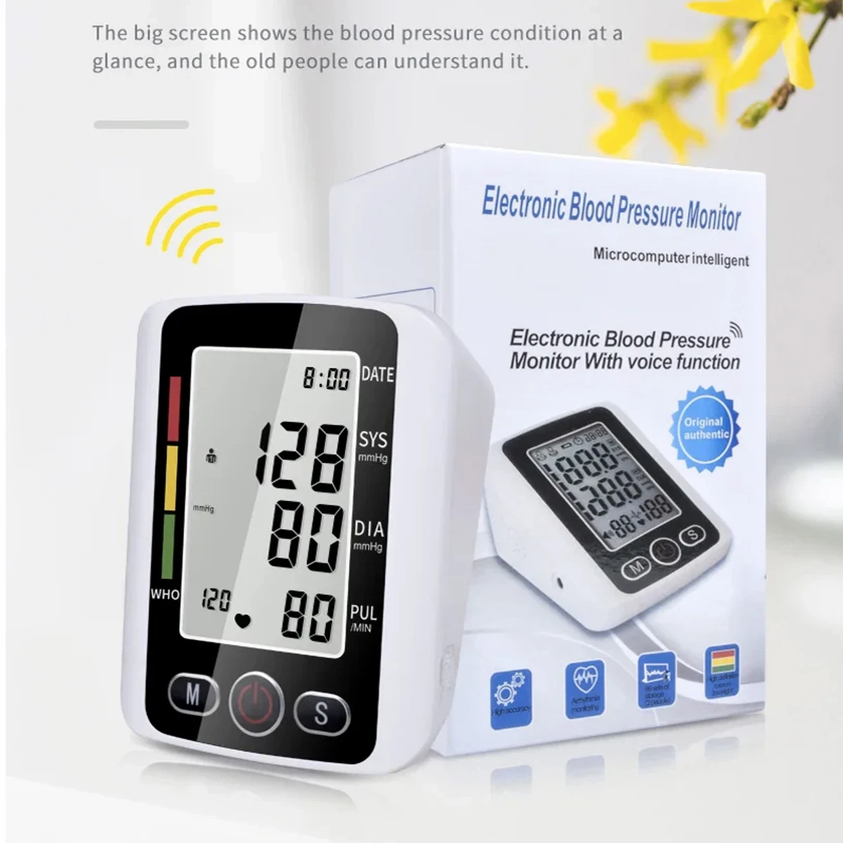 High Quality Digital Blood Pressure Monitor with Voice Function (৪ বছরের ওয়ারেন্টি)